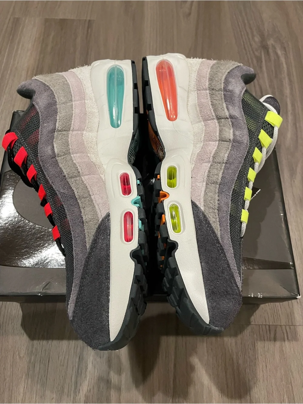 New Nike Air Max 95 Big Bubble Premium OG ‘Greedy/What The 2026’ Retro — Size 11 - Picture 4 of 10